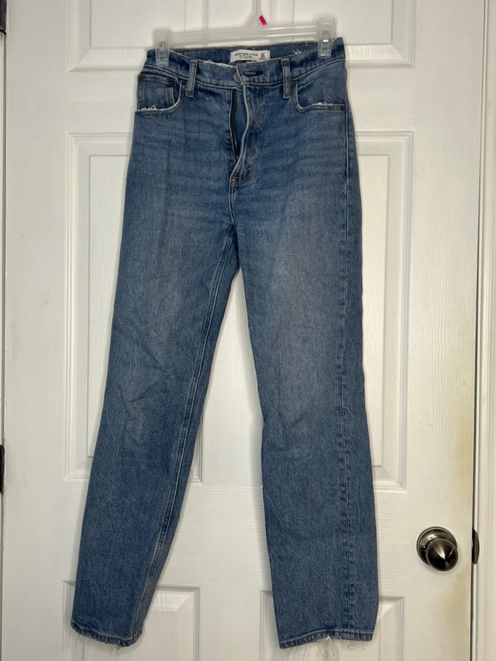 Abercrombie & Fitch Light Wash 90s Straight Ultra High Rise Jeans